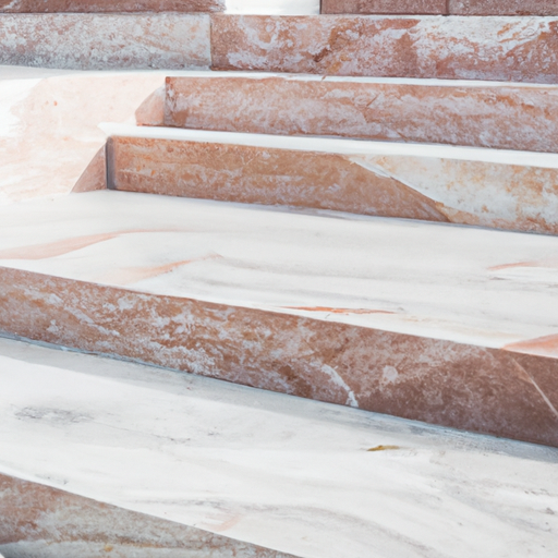 marble stone stairsteps